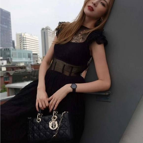 Authentic Dior Black Lace Blouse - Picture 9 of 9